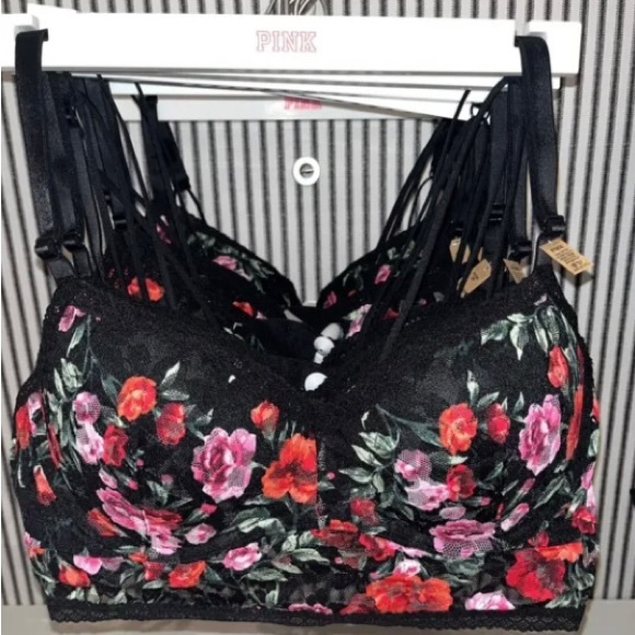 Victoria's Secret Pink Lace Push up Bra VS
38B 38C 38D & More & Panty Set XI 2X - Picture 6 of 10